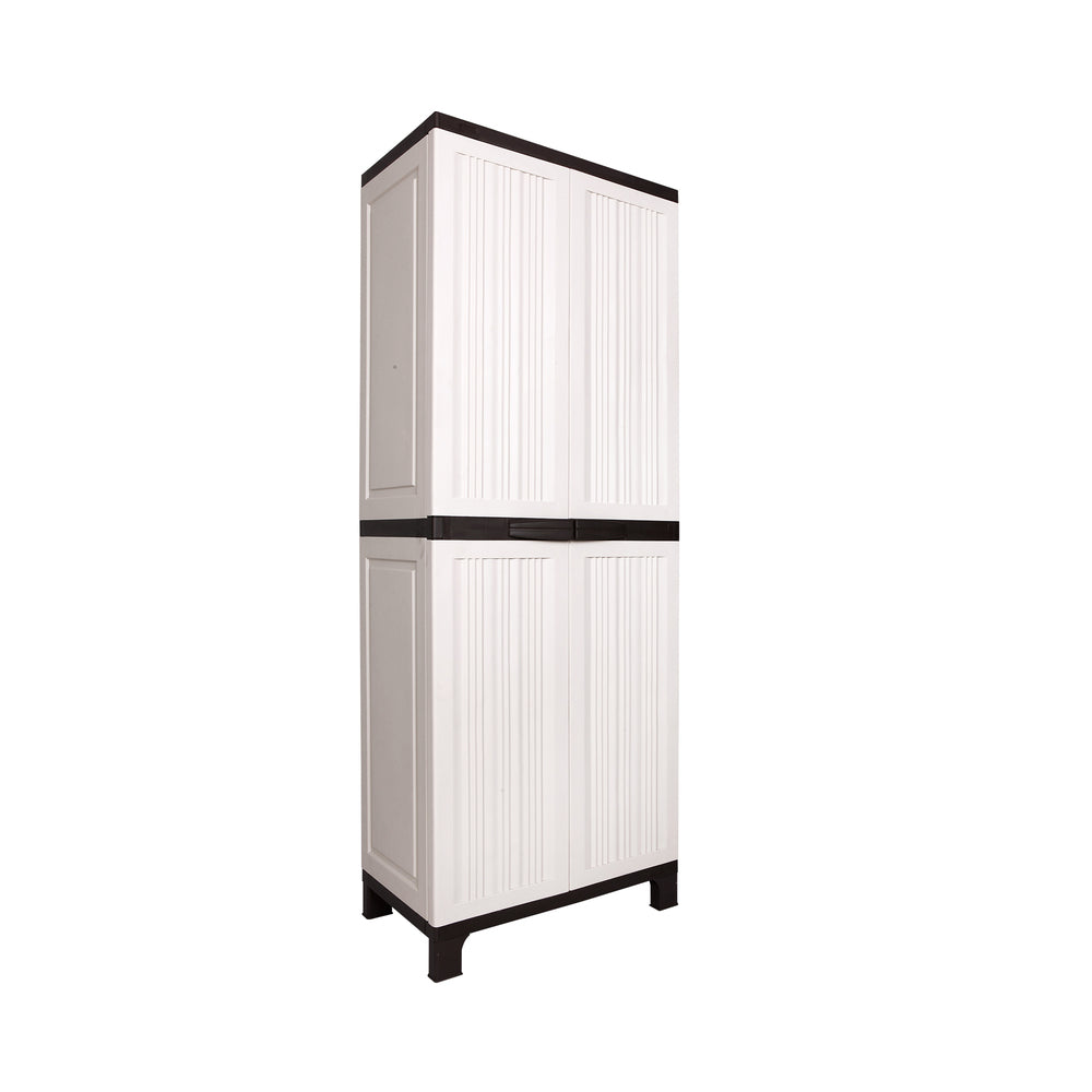Outdoor Storage Cabinet Box Garage Cupboard Garden Adjustable Lockable