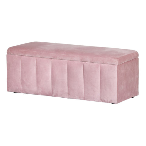Versatile Pink Ottoman Blanket Box: Stylish