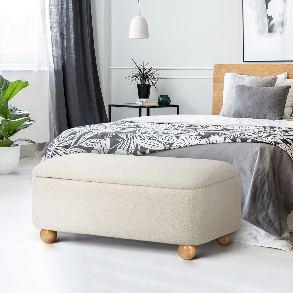 Storage Ottoman Blanket Box Teddy Stool Bench