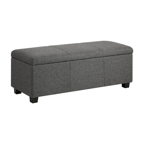 Large Blanket Box Ottoman - Stylish Arm Foot Stool with Ample Storage