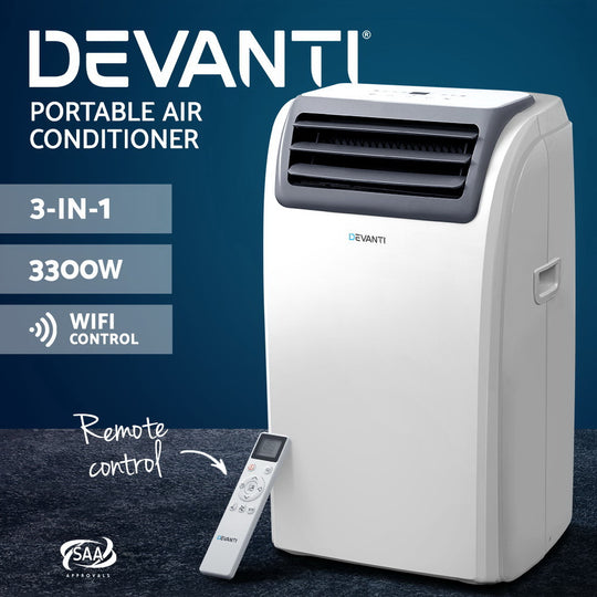 Portable Air Conditioner Wifi 12000Btu - Devanti Cooling Mobile Fan