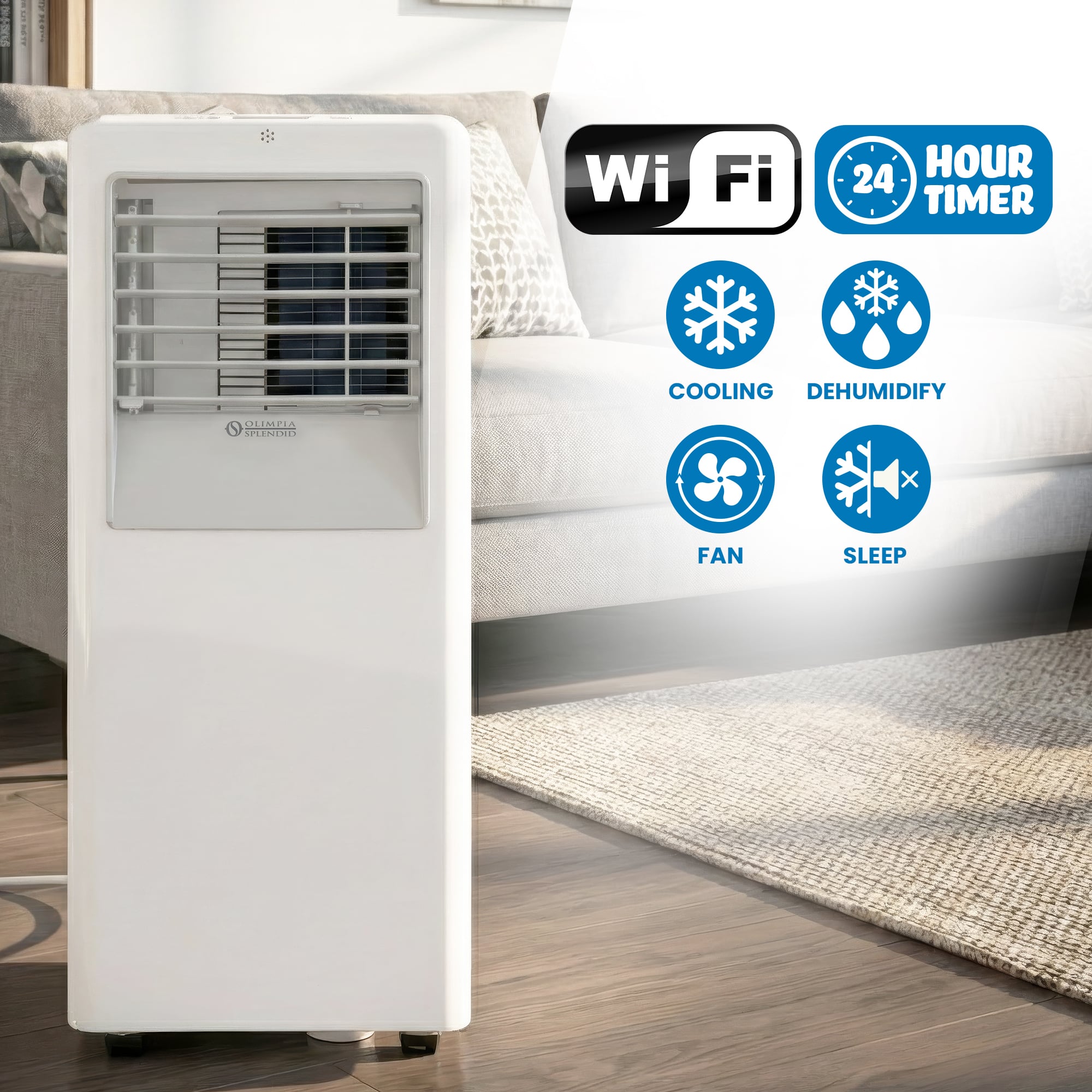 Portable Air Conditioner 2.6kW Wifi 67.5x28.4x29cm