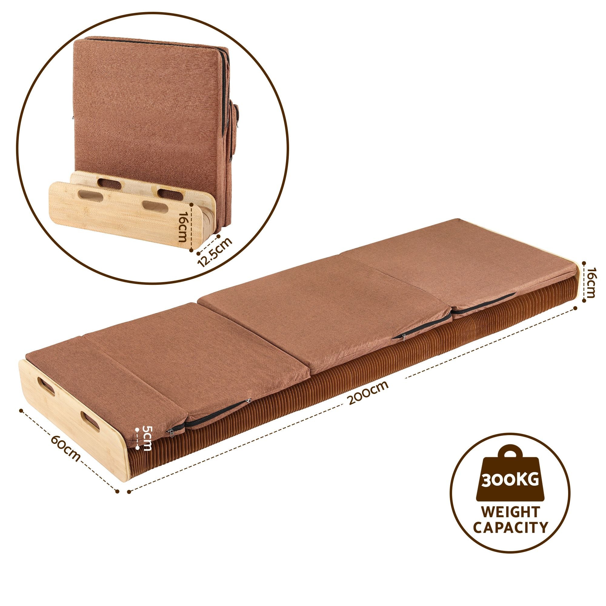 Folding Paper Bed Frame Mattress 300kg | Simpledeals