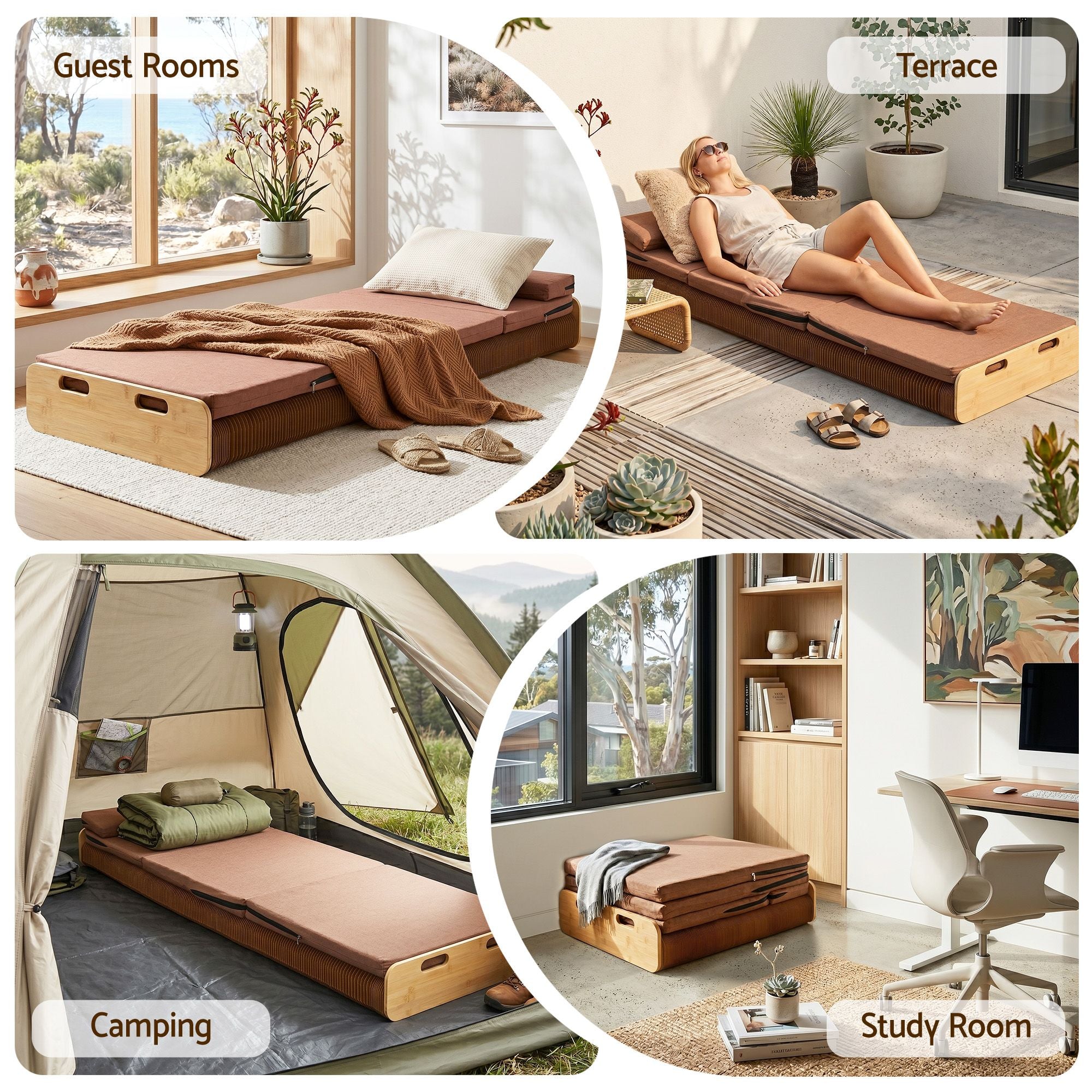 Folding Paper Bed Frame Mattress 300kg | Simpledeals