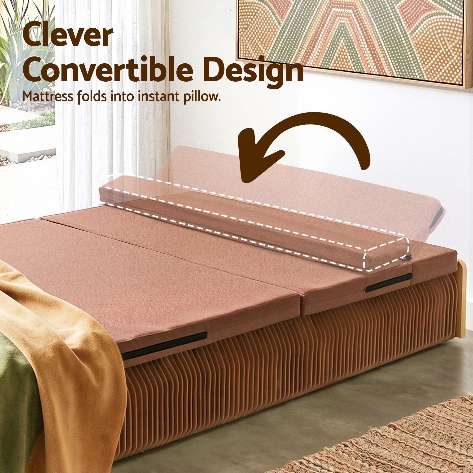 Folding Paper Bed Frame Mattress 300kg | Simpledeals