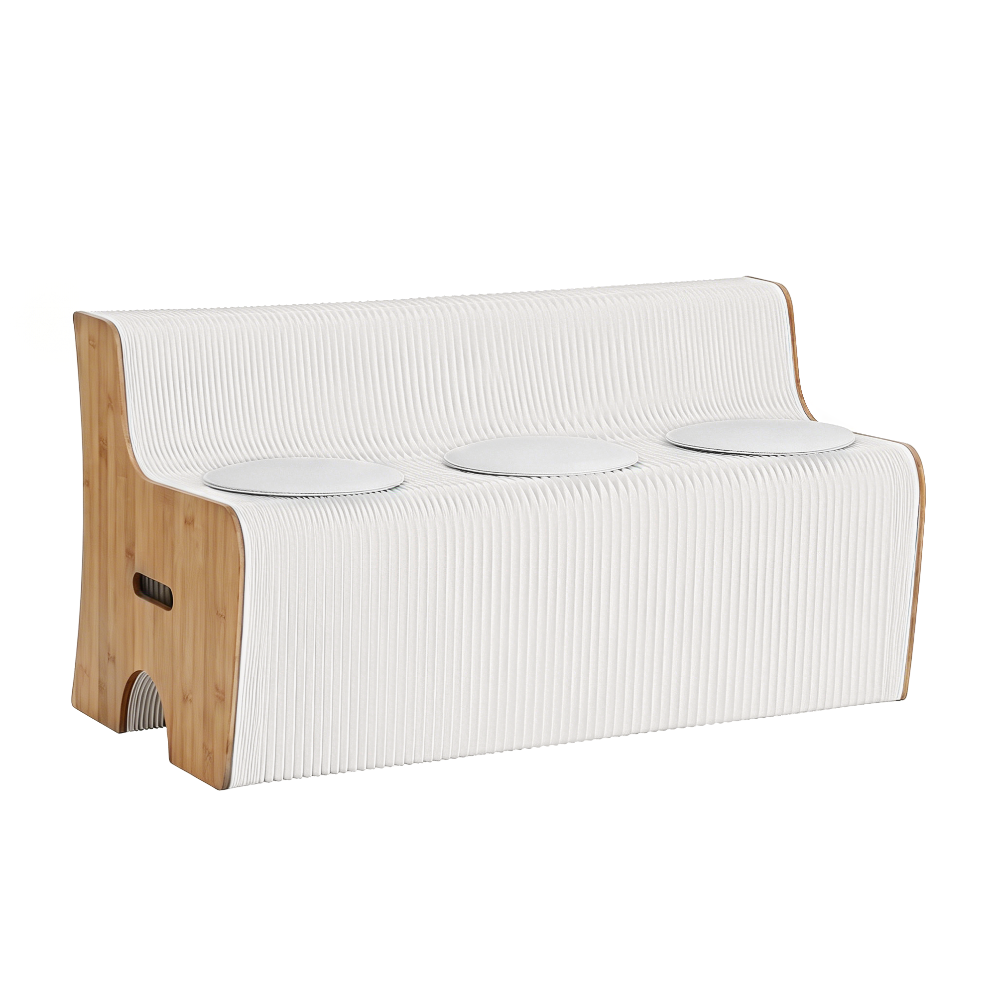 Folding Paper Sofa 3 Seater 300kg Bench | Simpledeals