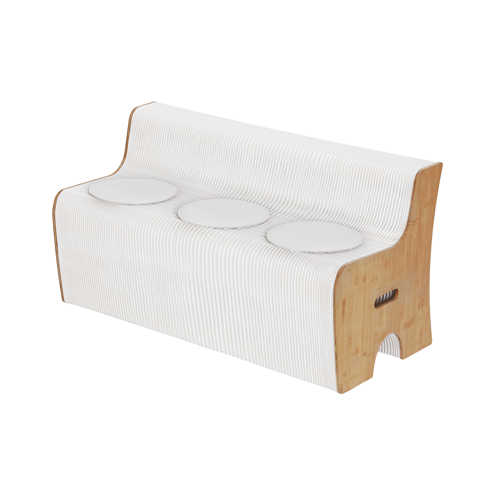 Folding Paper Sofa 3 Seater 300kg Bench | Simpledeals