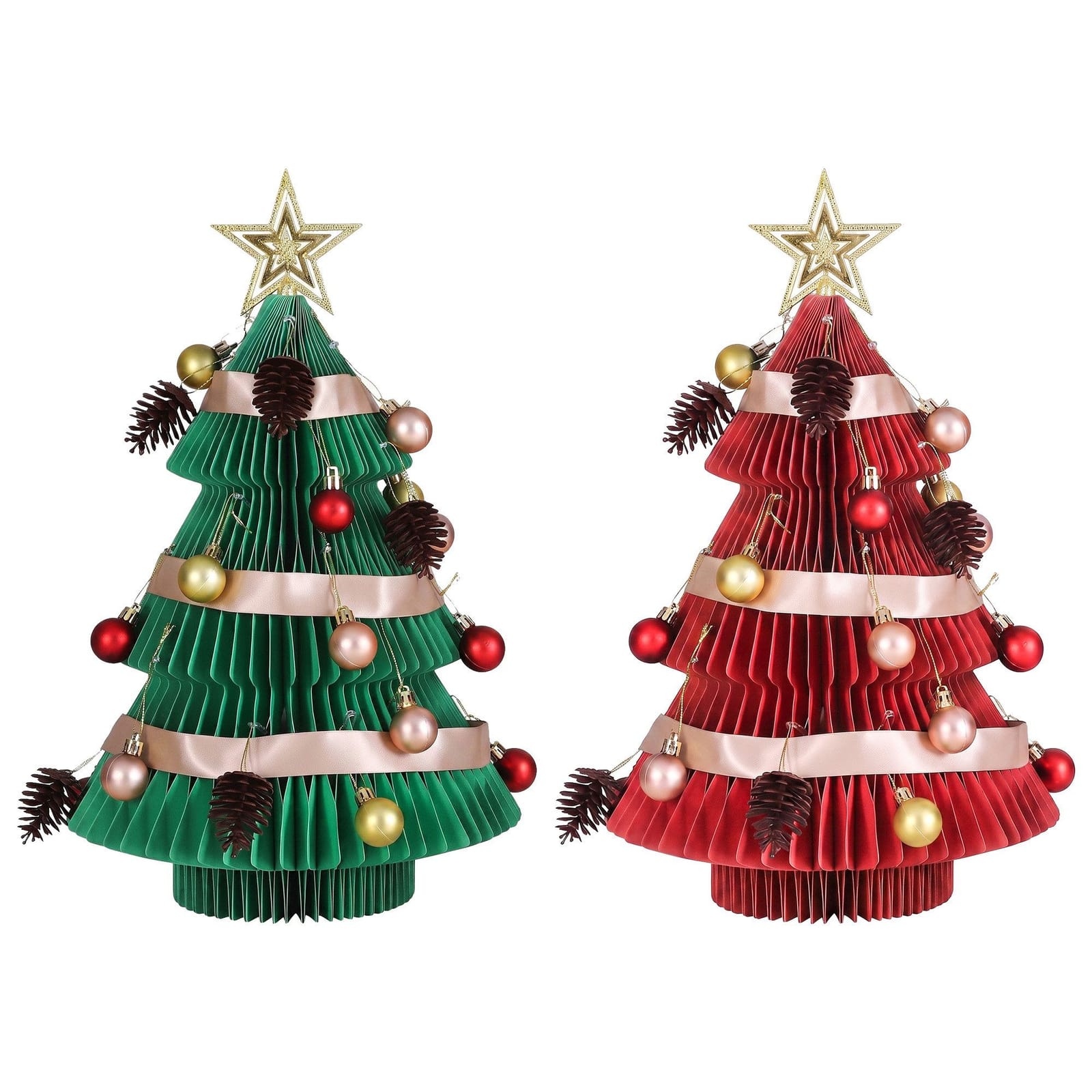 Folding Christmas Tree 2X 28x38cm