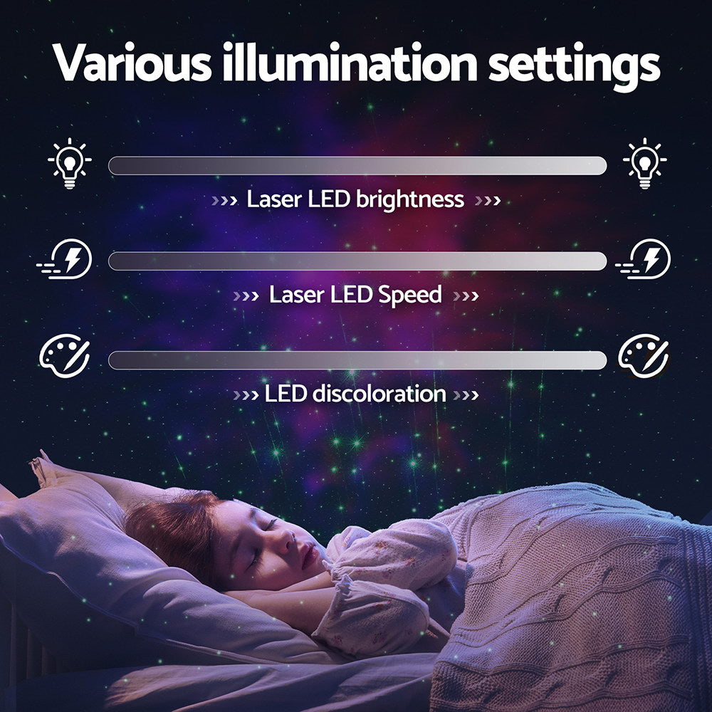 Coloured Lights - Projector Party Light LED Starry Sky Galaxy Laser Projection Night Lamp