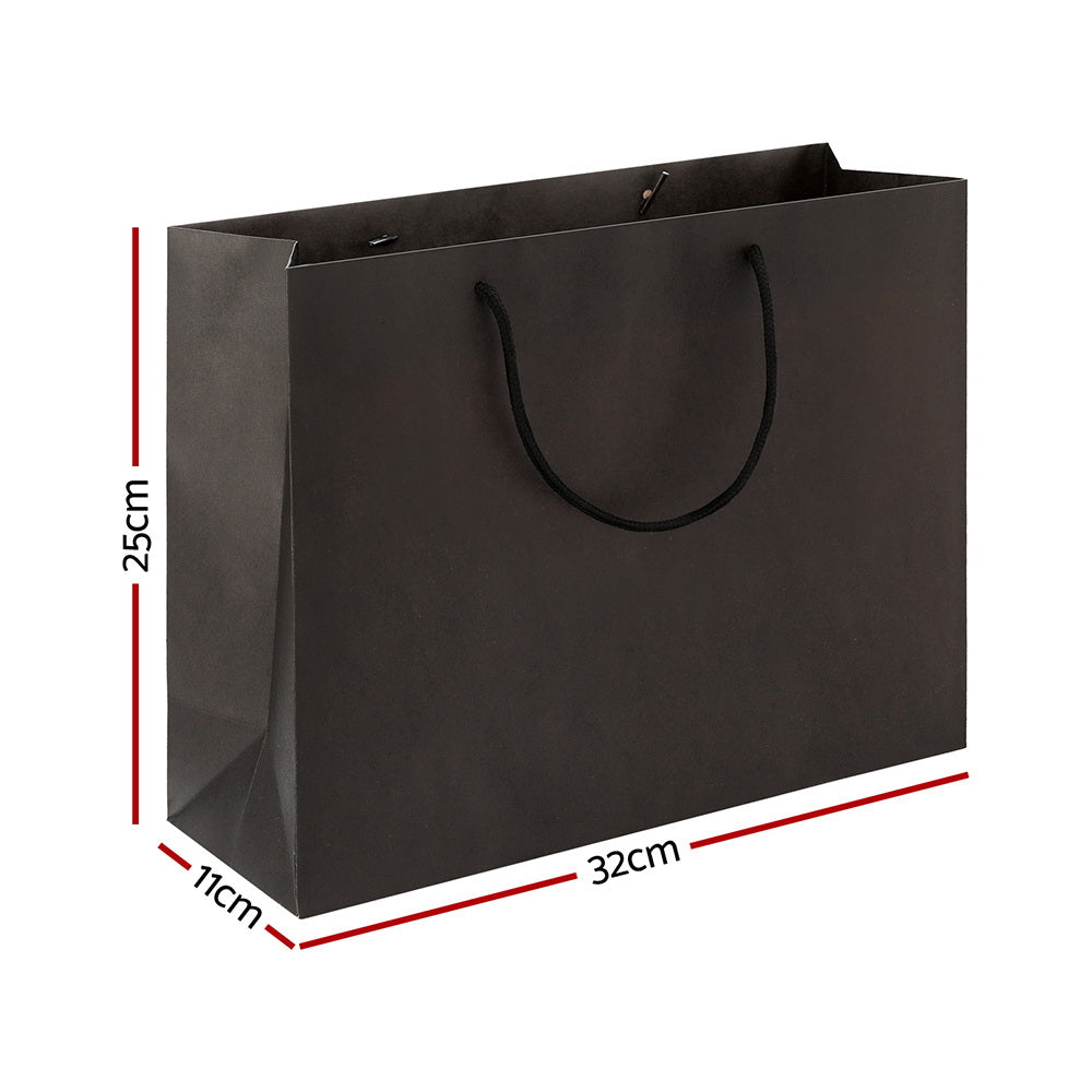 Gift Bags - 50Pcs Reusable Black Paper Gift Bags