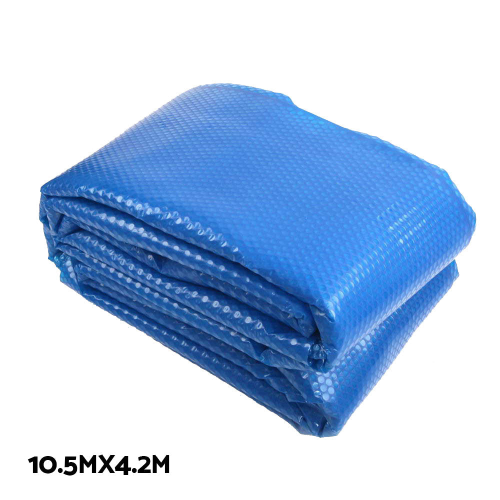 Aquabuddy 10.5x4.2m Pool Cover 500 Micron Solar Blanket Blue | Pool Covers & Accessories