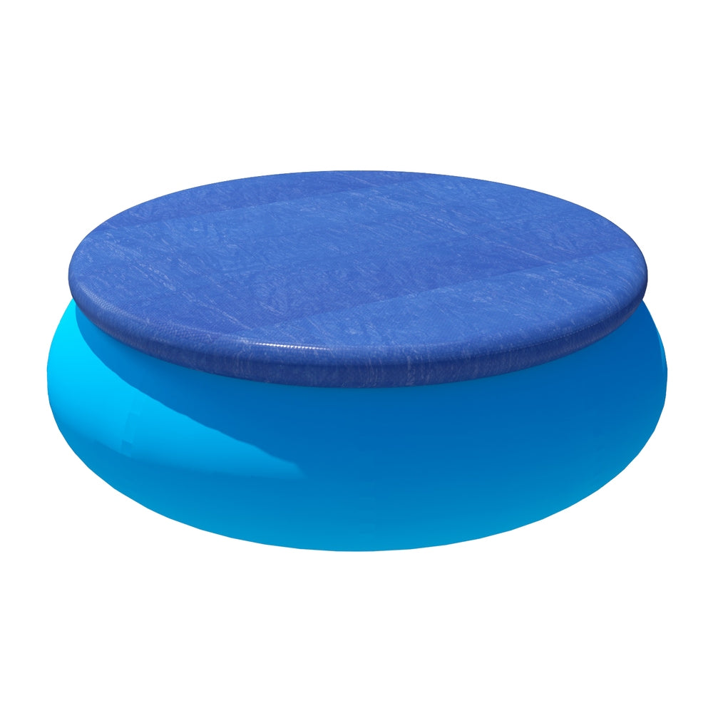 Pool Cover Fit 2.44m Round Above-ground Ring Swimming Pool Blanket Blue