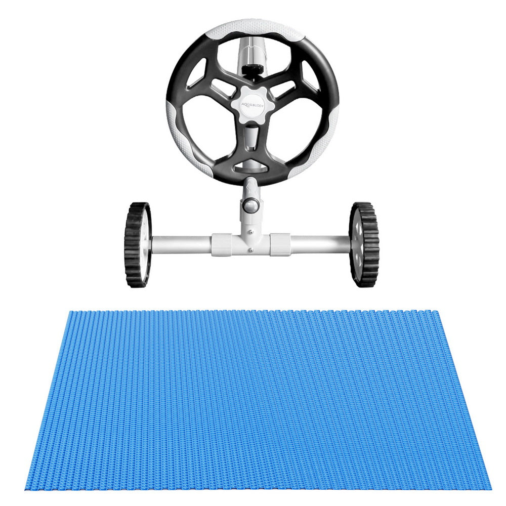 Pool Cover 600 Micron 7x4m w/ Roller Solar Blanket, Pool Covers & Accessories - photo 7
