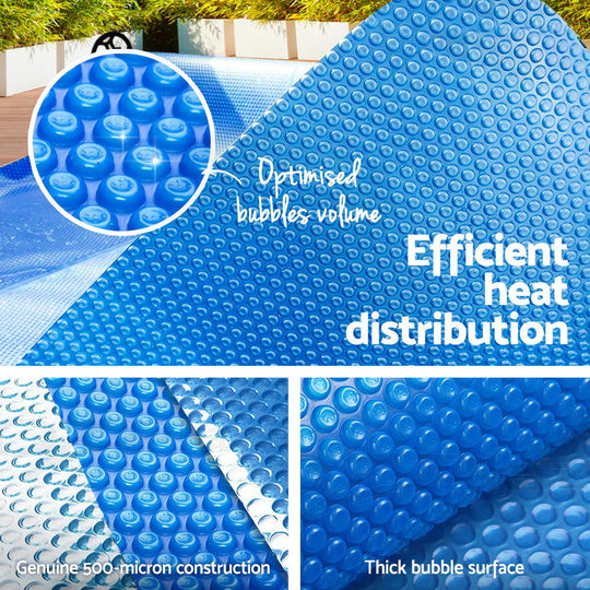 Aquabuddy 8M X 4.2M Solar Swimming Pool Cover 400 Micron