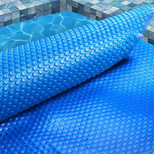 Aquabuddy Pool Cover 8x4.2m 400 Micron Swimming Pool Solar Blanket Blue | Pool Covers & Accessories