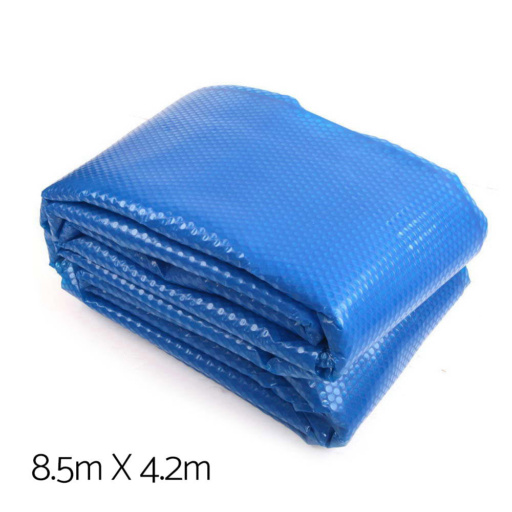 Pool Cover 500 Micron 8.5x4.2m Swimming Pool Solar Blanket Blue Silver