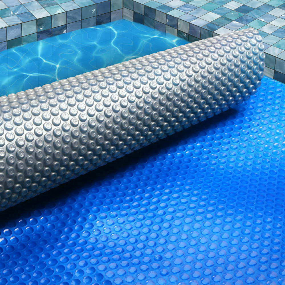 Pool Cover 500 Micron 8.5x4.2m Swimming Pool Solar Blanket Blue Silver