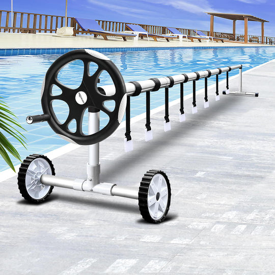 Aquabuddy Swimming Pool Cover Roller Reel Adjustable Solar Thermal Blanket with Pool Covers & Accessories