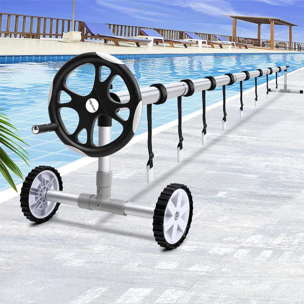 Pool Cover Roller 6.55m Adjustable Swimming Pool Solar Blanket Reel, Pool Covers & Accessories