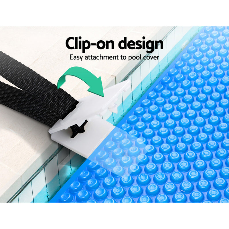 Aquabuddy Pool Cover Roller Attachment Swimming Pool Reel Straps Kit 8PCS - Pool Covers & Accessories