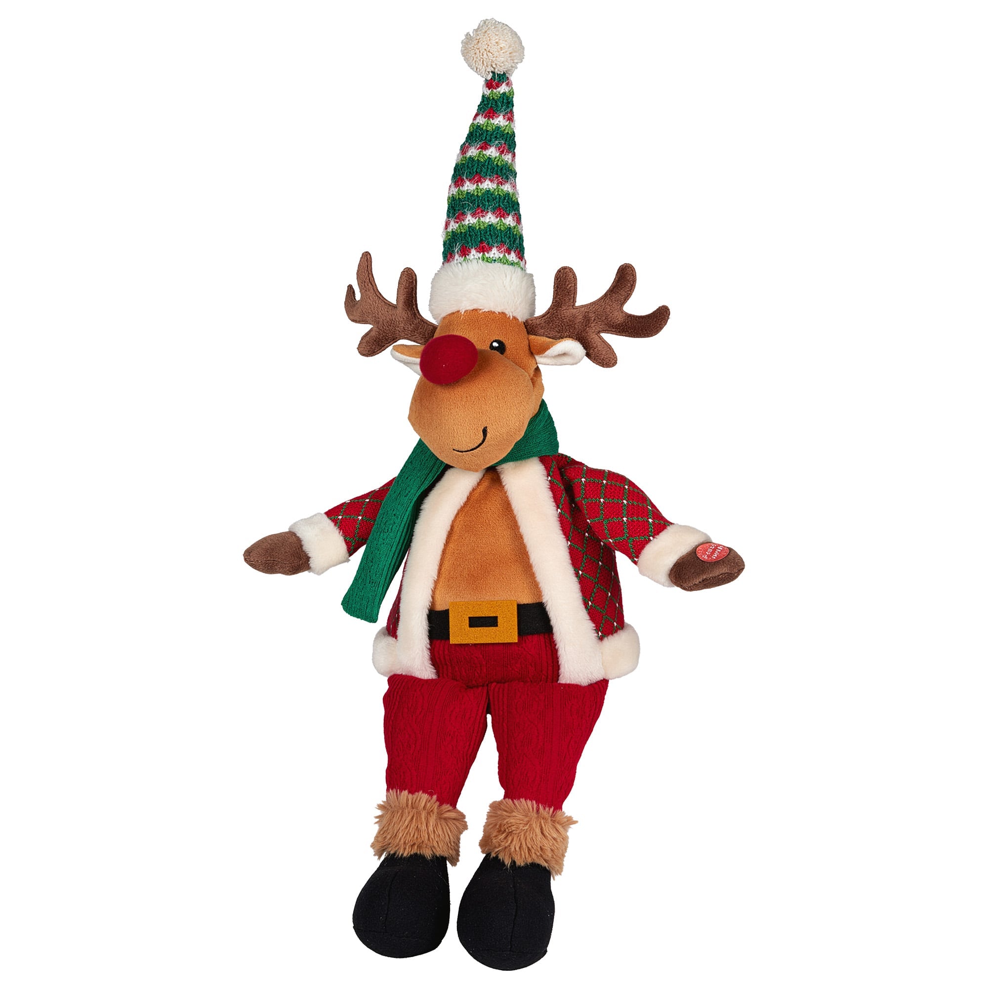 Animated Christmas Moose Decoration