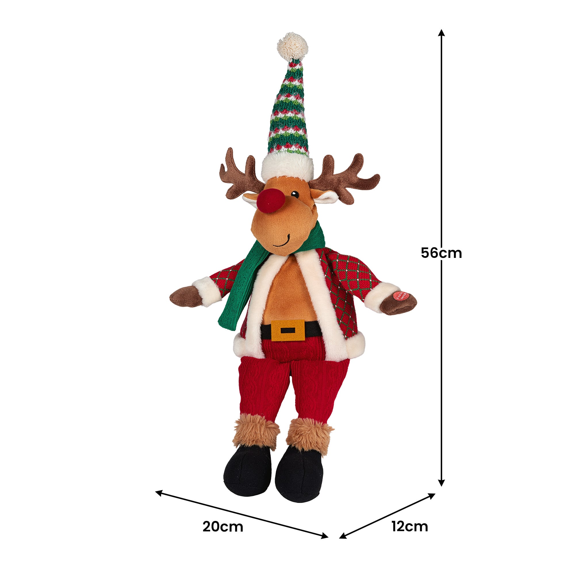 Animated Christmas Moose Decoration
