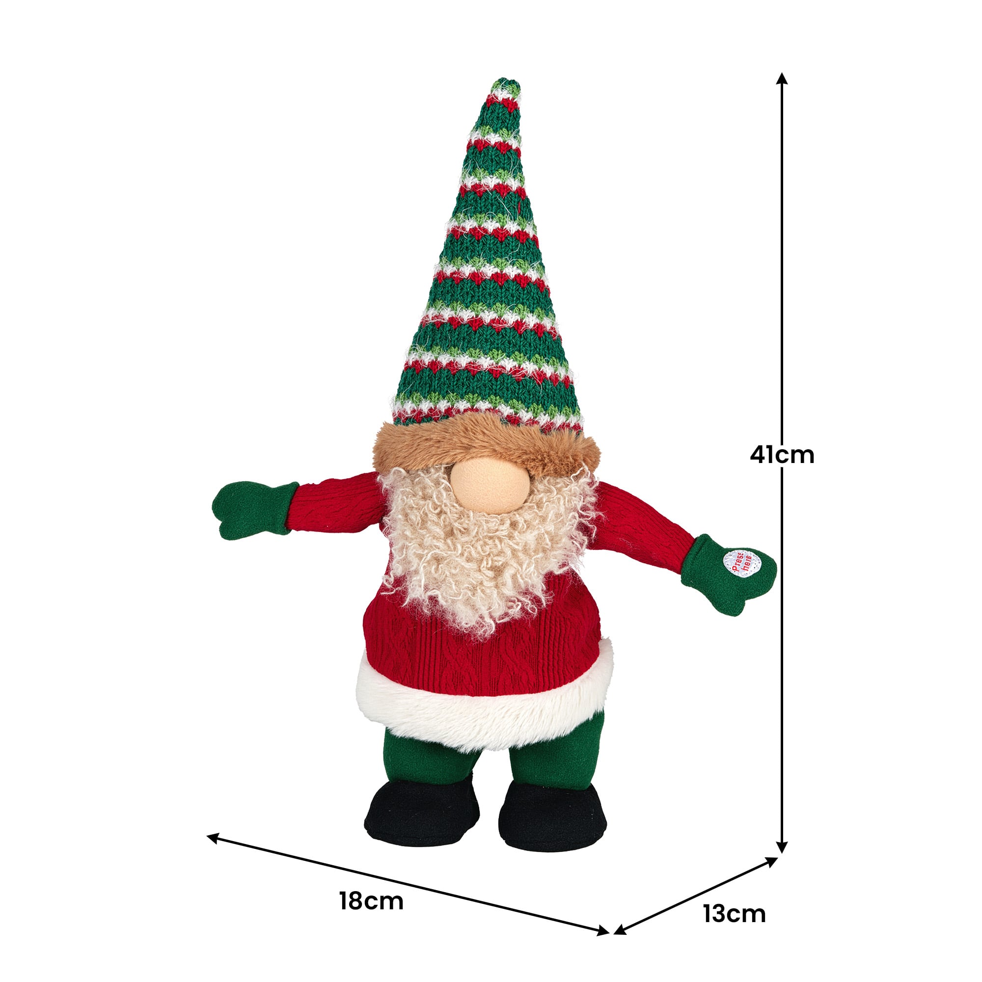 Christmas Dancing Gnome Decoration