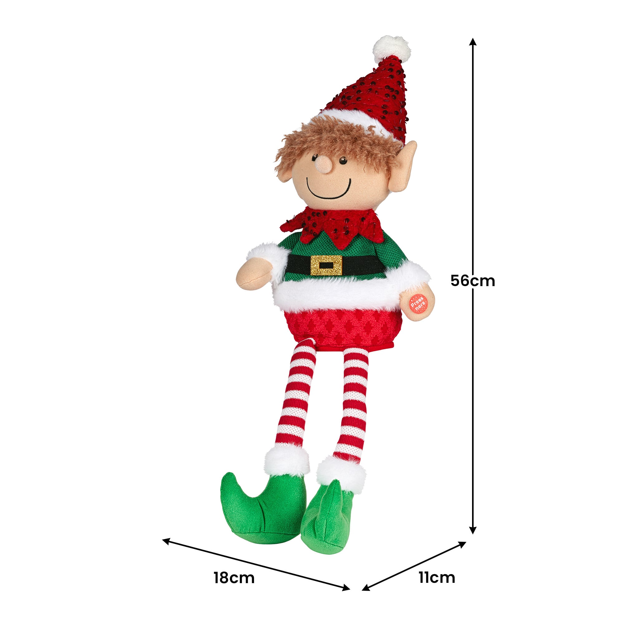 Animated Christmas Elf Toy