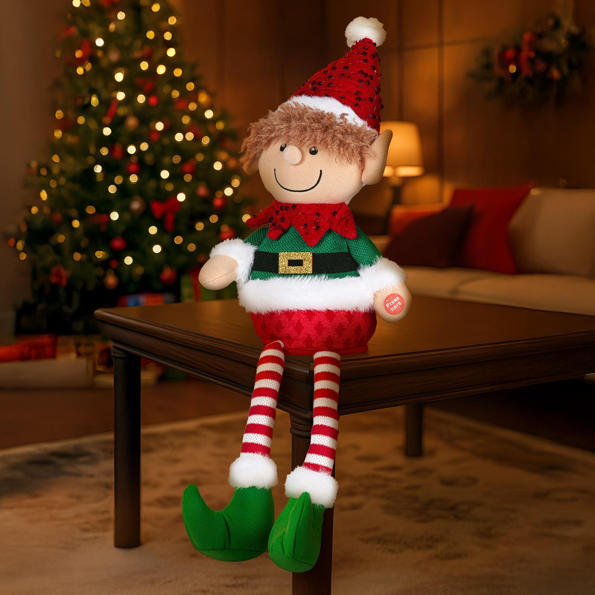 Animated Christmas Elf Toy