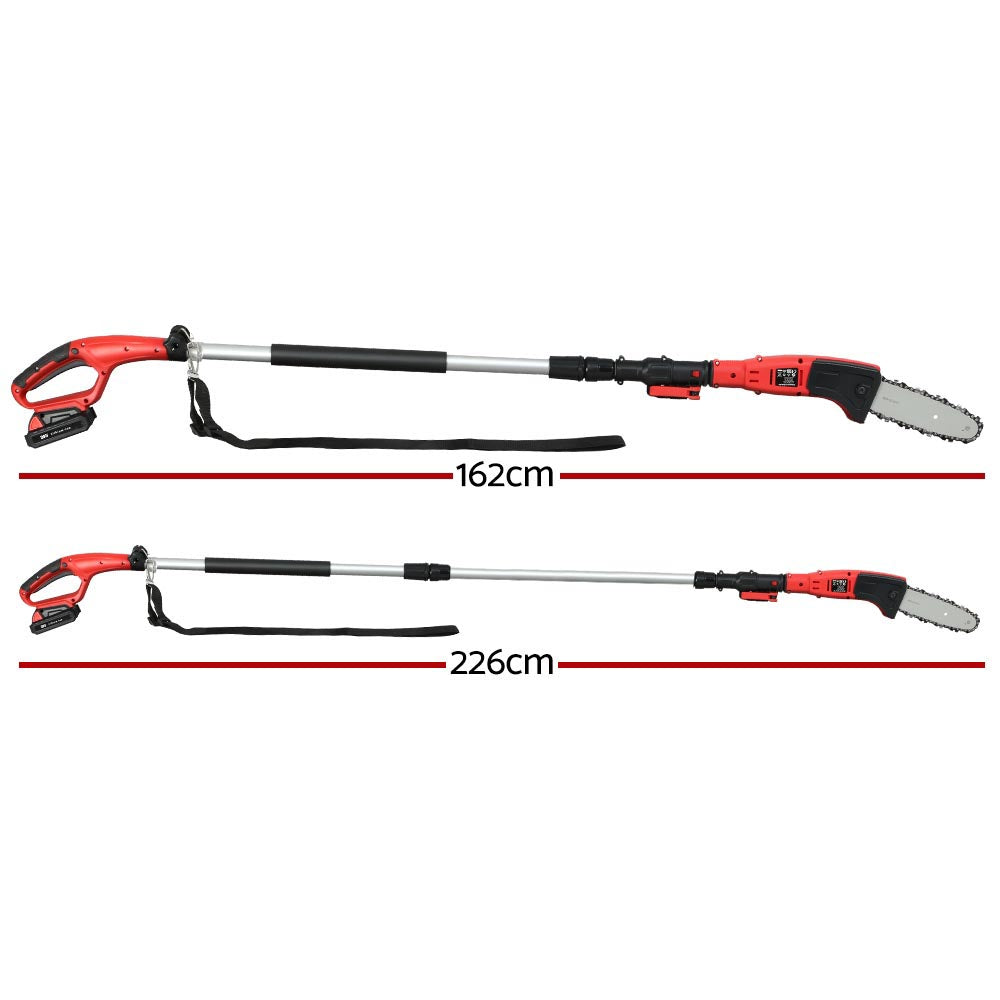 Chainsaw Cordless Pole Chain Saw 20V 8Inch Pruner Battery 2.7M Long Reach