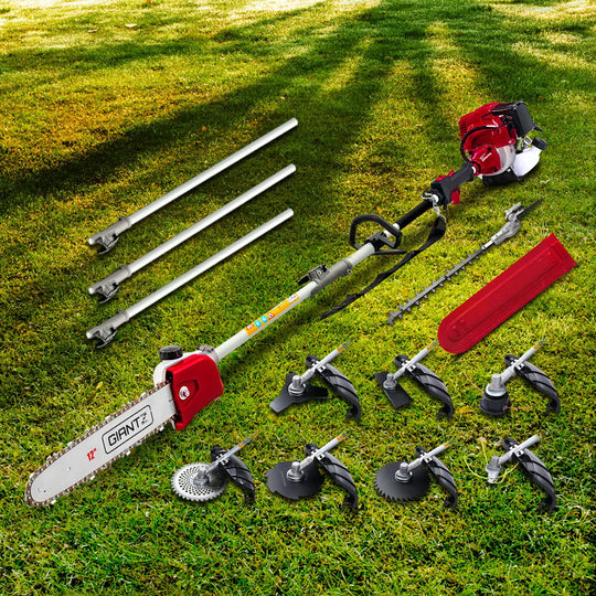 4-STROKE Pole Chainsaw Hedge Trimmer Brush Cutter Whipper Multi Tool Saw - Chainsaws