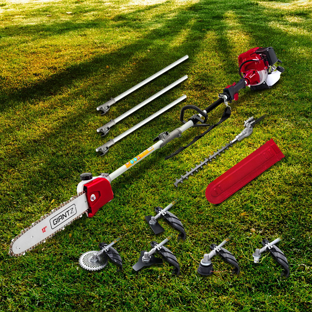 40Cc Pole Chainsaw Hedge Trimmer Brush Cutter Whipper Saw 4-Stroke 7-In-1