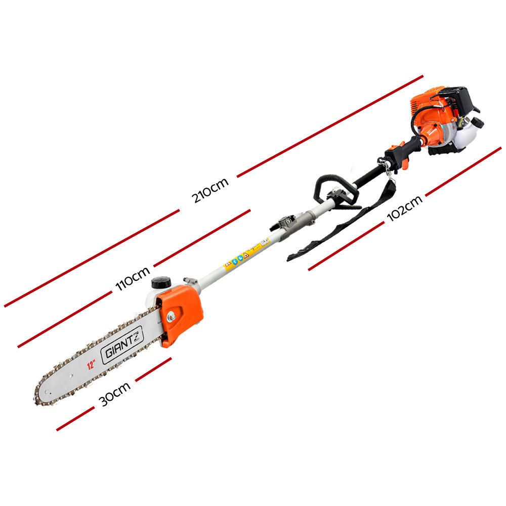 40Cc Pole Chainsaw 12In Chain Saw 4-Stroke Petrol 4.3M Long Reach