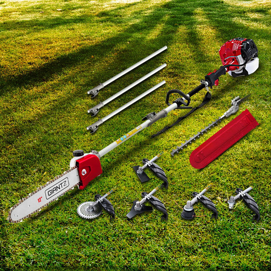 65Cc Pole Chainsaw Hedge Trimmer Brush Cutter Whipper Saw Snipper 7-In-1 - Giantz Pruner Pcaw Sif