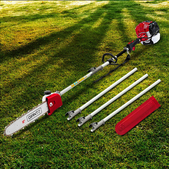 65Cc Pole Chainsaw 12In Chain Saw Petrol 4.3M Long Reach - Giantz Brush Cutter Brushcutter