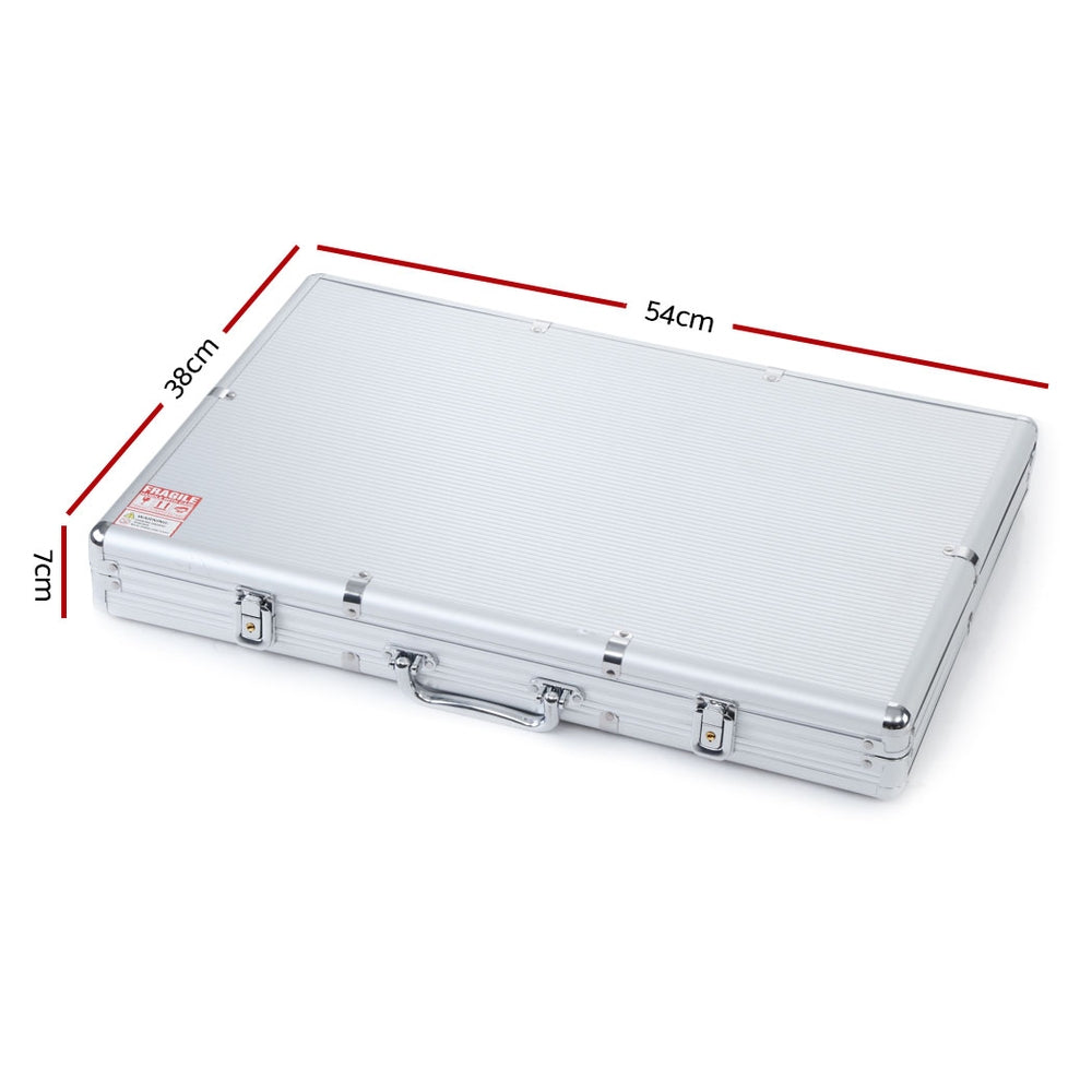 1000pcs Poker Chips Set with Cards Dice & Lockable Aluminum Case
