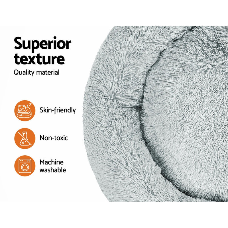 Pet Bed Dog Cat 110cm Calming Extra Large Soft Plush Light