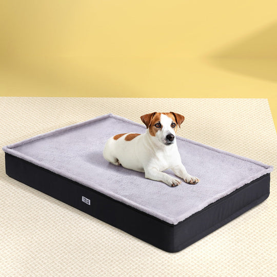 Petbed Large Cushion - Calming Pet Bed Washable Grey