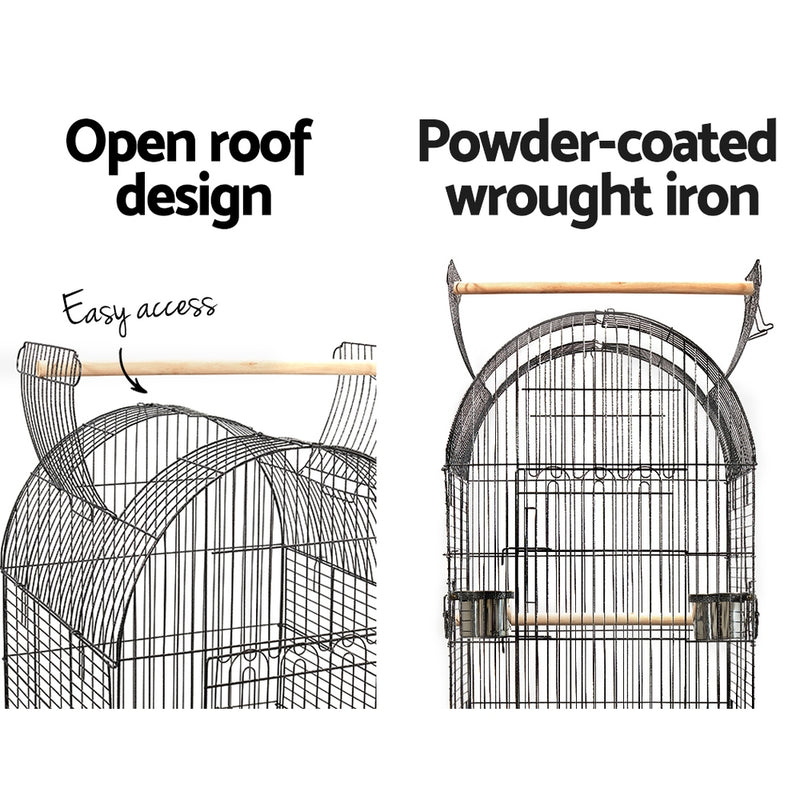 Bird Cage 150Cm Large Aviary - Pet Perch Black Pet