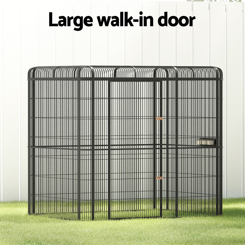 Bird Cage Large Walk-In Aviary Budgie Perch Cage Parrot Pet Huge 203Cm