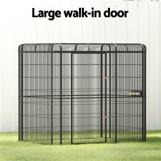 Bird Cage Large Walk-In Aviary Budgie Perch Cage Parrot Pet Huge 203Cm