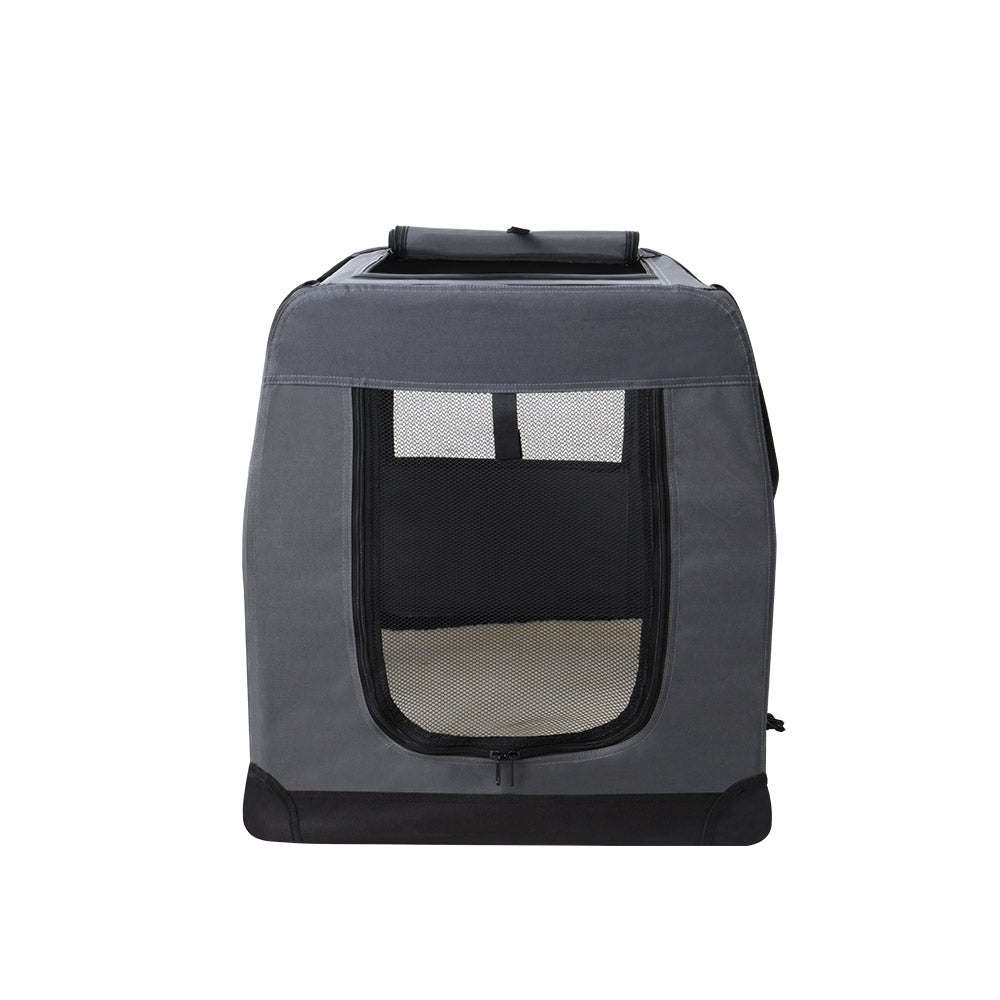 Pet Carrier Soft Crate Dog Cat Travel 60x42CM Portable Foldable Car M