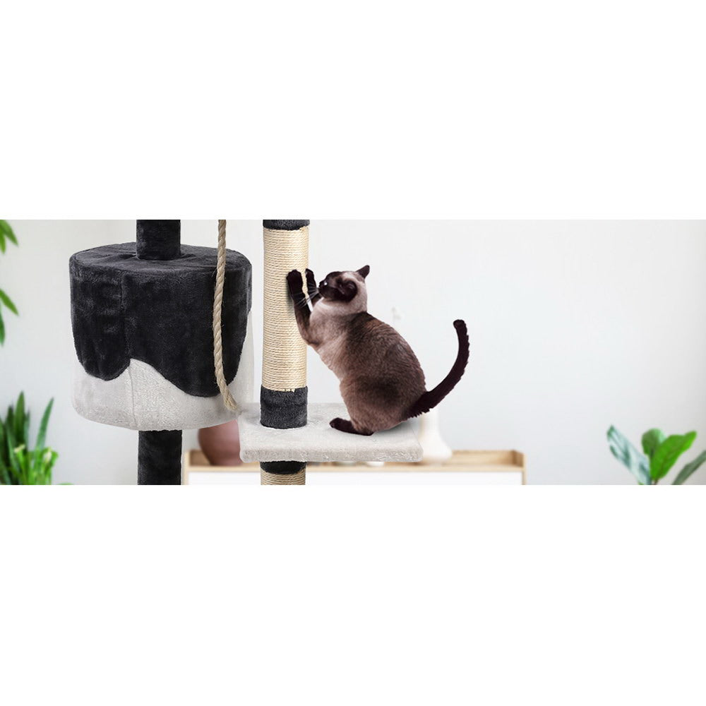 112cm Multi-Level Cat Tree Tower with Scratching Posts for Cats