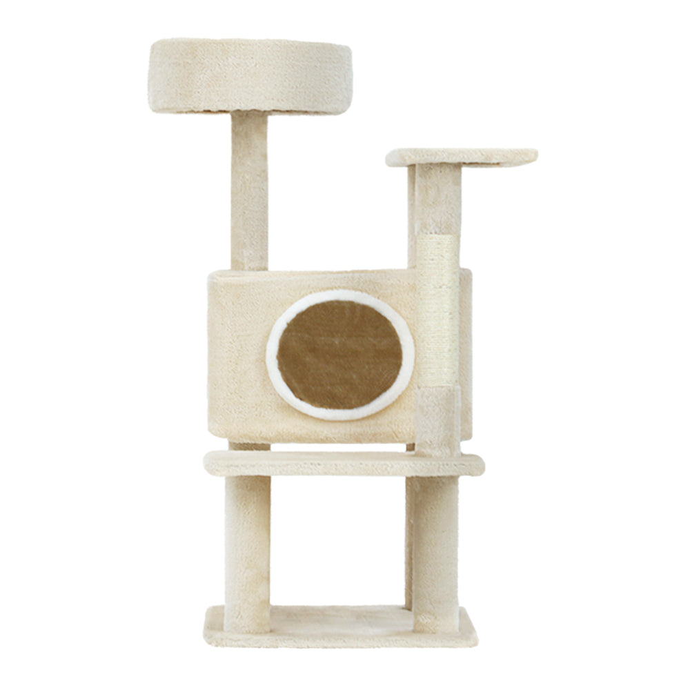 Cat Tree Tower Scratching Post Scratcher Wood Condo House Bed Trees 90Cm