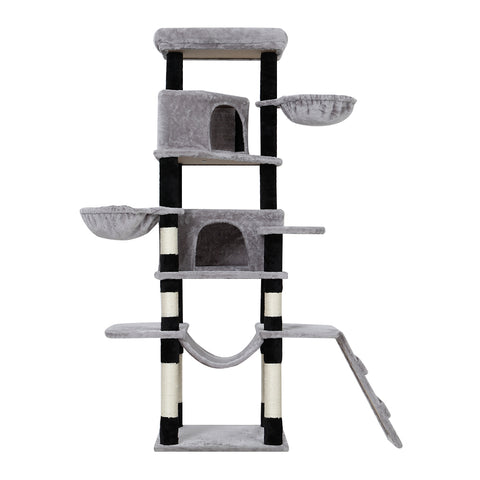 Cat Tree 161Cm Tower Scratching Post Scratcher Wood House Play Bed
