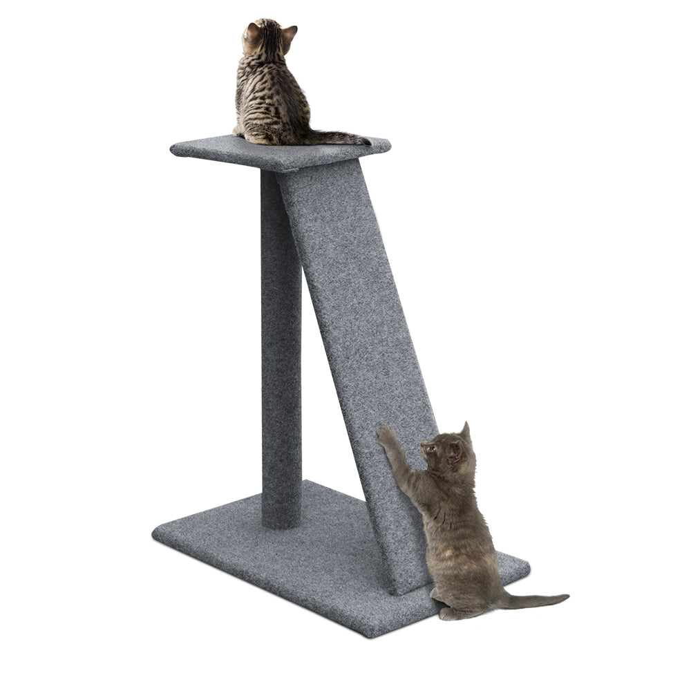 Compact Cat Tree 82cm with Scratching Post Green Pet Furniture