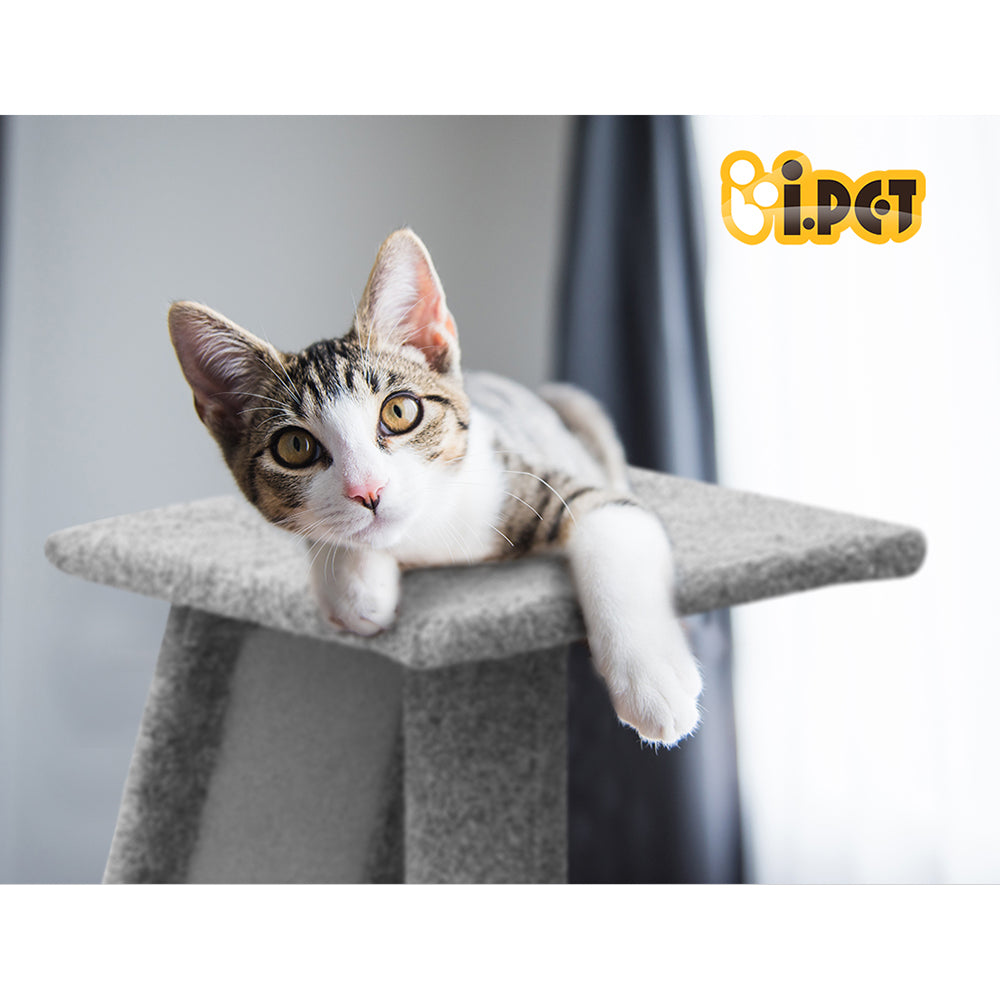 Compact Cat Tree 82cm with Scratching Post Green Pet Furniture