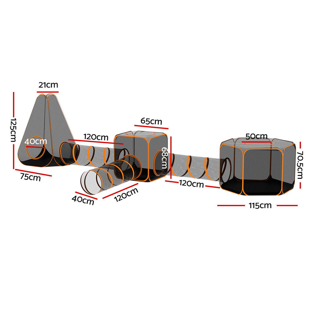 Pet Playpen Cat House 6 IN 1 Tent Tunnel Dog Cage Puppy Rabbit Play Portable | Dog Playpens & Gates - photo 6