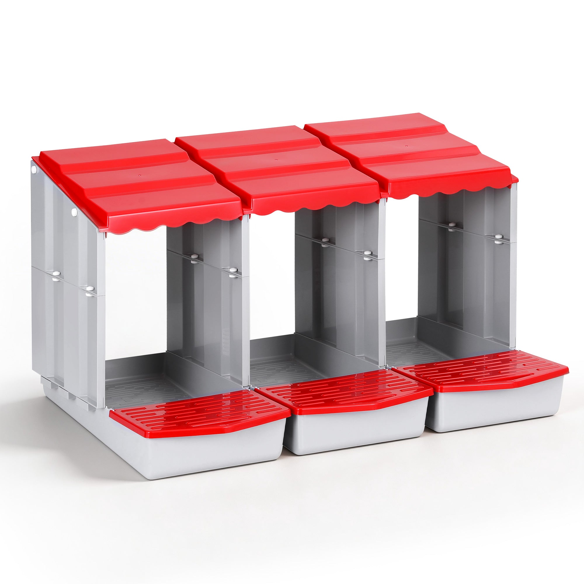 3 Hole Roll Away Chicken Nesting Box Auto Egg Collection Poultry Coop