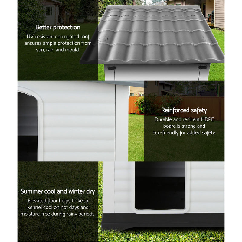 Grey colour - i.Pet Extra Extra Large Pet Kennel - Grey
